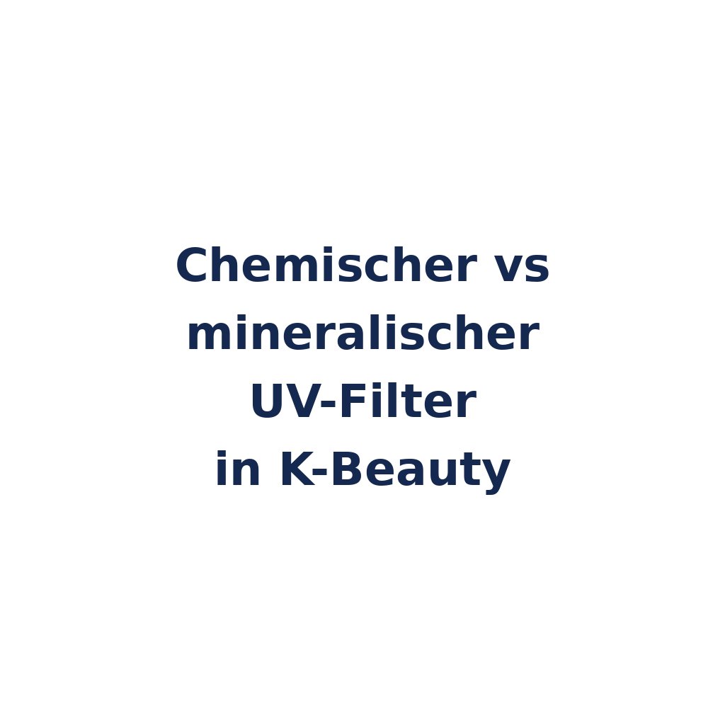 Chemischer vs mineralischer UV-Filter in K-Beauty – K-Beauty Produktvergleich koreanische Kosmetik