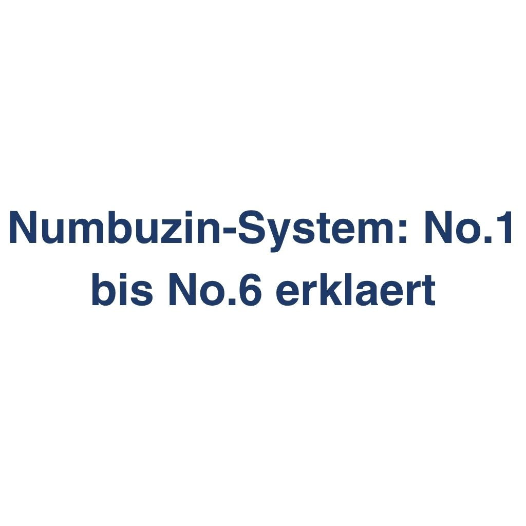 Numbuzin-System: No.1 bis No.6 erklaert
