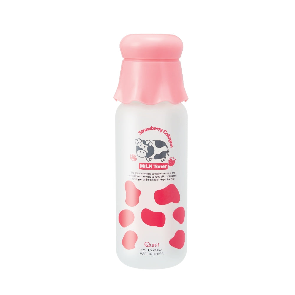 K-Beauty QURET Strawberry Collagen Milk Toner 120 ml mit EAN 8809632523398 Korean Skincare Koreanische Kosmetik
