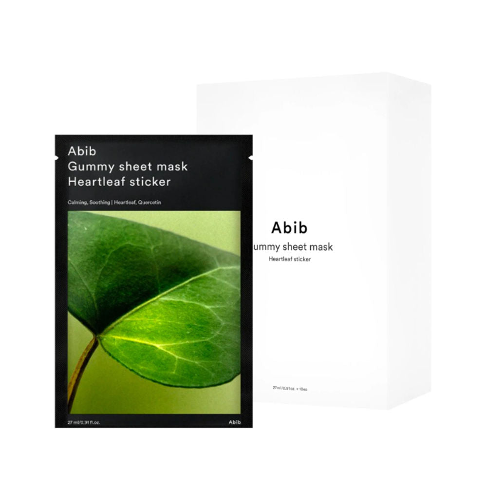 K Beauty Abib Gummy Sheet Mask Heartleaf Sticker mit EAN 8809750463736 Koreanische Kosmetik