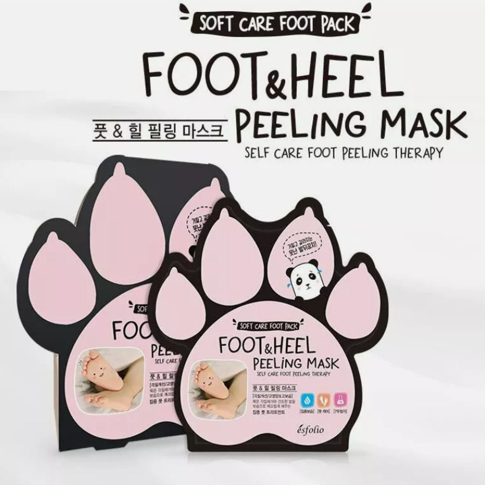 Korean Kosmetik Esfolio Foot and Heel Peeling Mask mit EAN 8809901210615 Koreanische Kosmetik