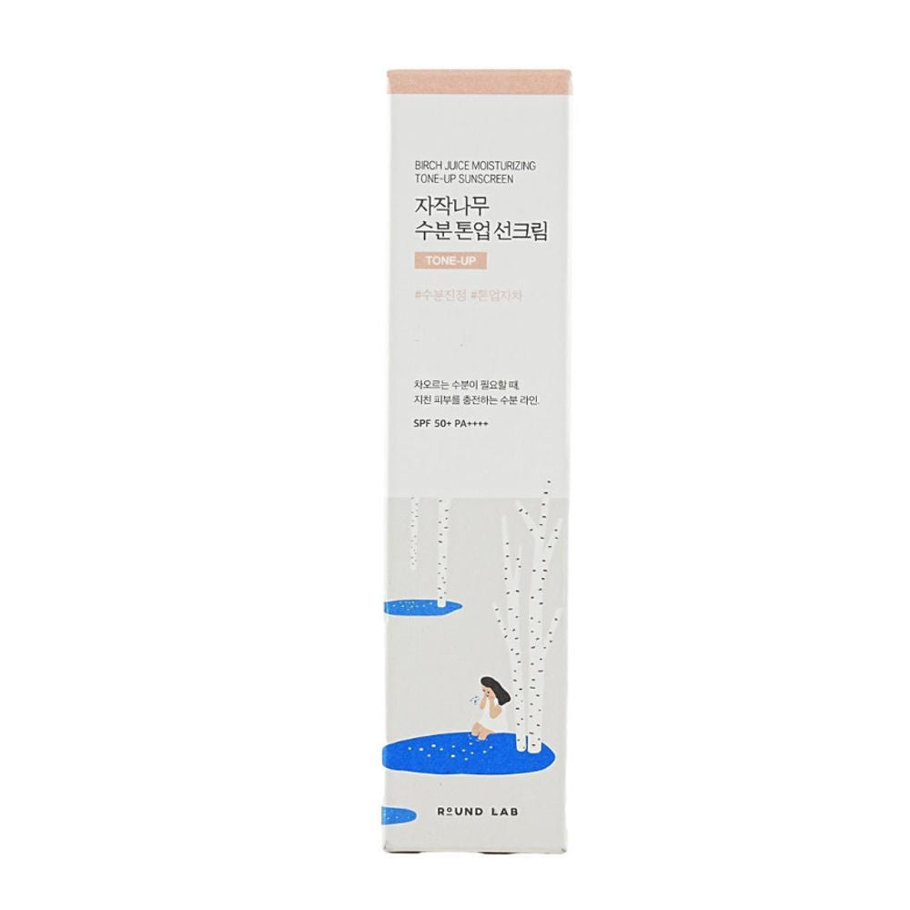 Korean Skincare Round Lab Birch Juice Tone Up Sunscreen 50 ml mit EAN 8809864769977 Koreanische Kosmetik K Beauty