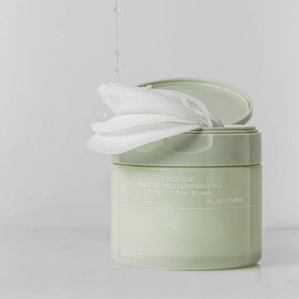 Korean Skincare Celimax Ji Woo Gae One Step Mild Cleansing Pad 60 Pads mit EAN 8809463993889
Koreanische Kosmetik K Beauty