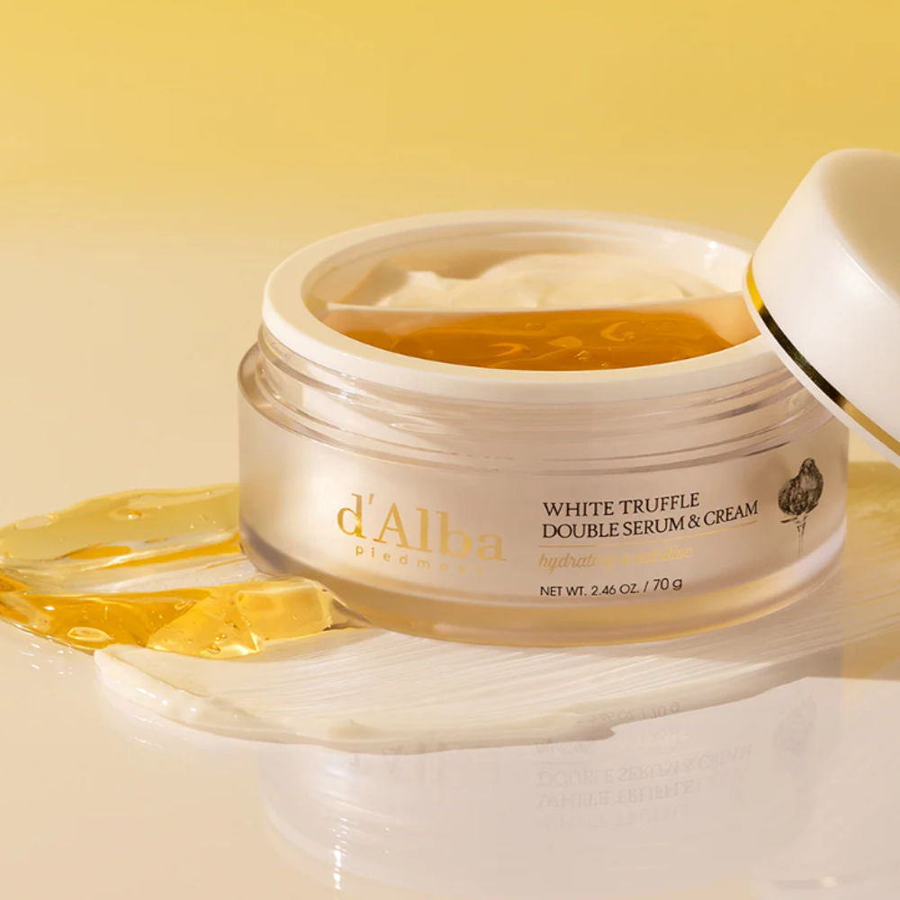 Korean Skincare d'Alba White Truffle Double Serum & Cream 70 g mit EAN 8809782554426 Koreanische Kosmetik K Beauty
