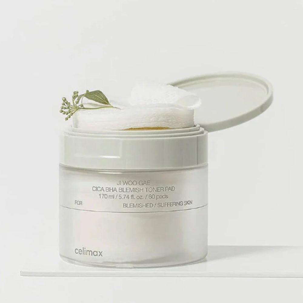 Korean Skincare Celimax Ji Woo Gae Cica BHA Blemish Toner Pad 60 Pads mit EAN 8809783321225 Koreanische Kosmetik K Beauty