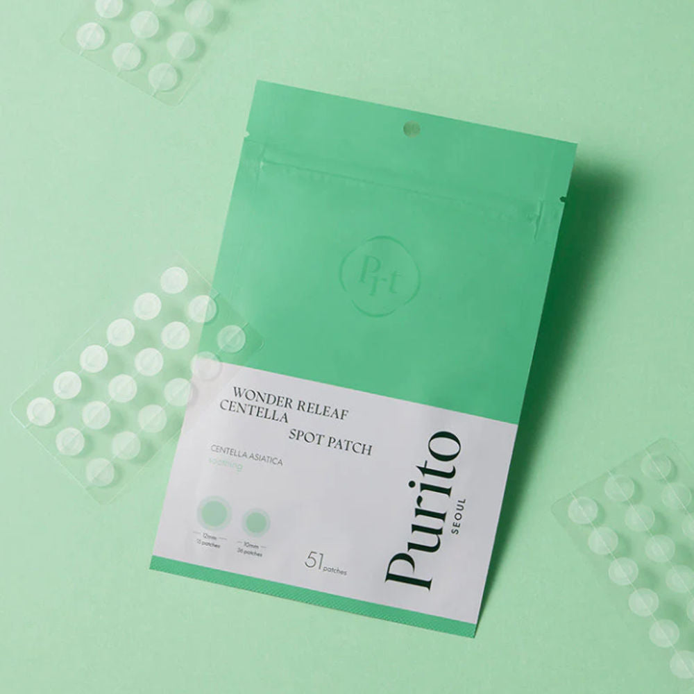 Korean Skincare Purito Seoul Wonder Releaf Centella Spot Patch 51 Patches mit EAN 8809563100330 Koreanische Kosmetik K Beauty