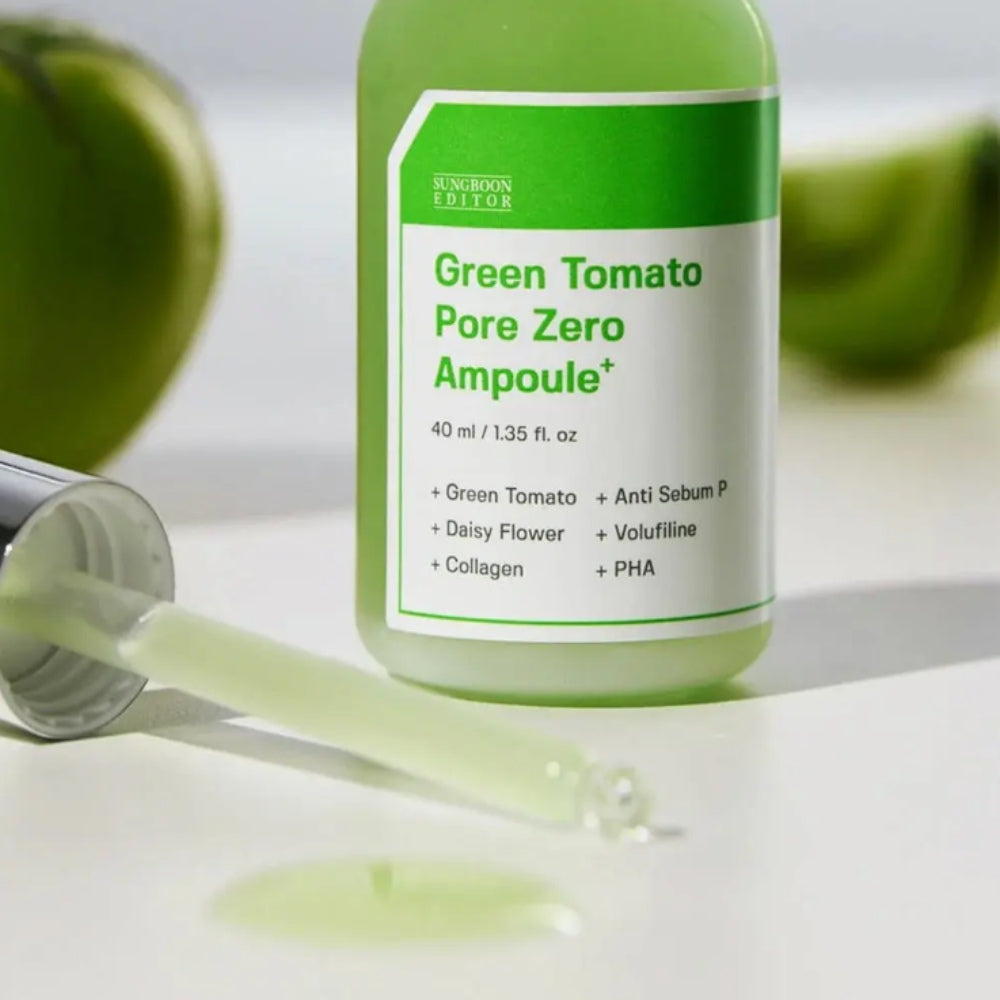 Korean Skincare Sungboon Editor Green Tomato NMN Pore Minimizing Ampoule 40 ml mit EAN 8800253029948 Koreanische Kosmetik K Beauty