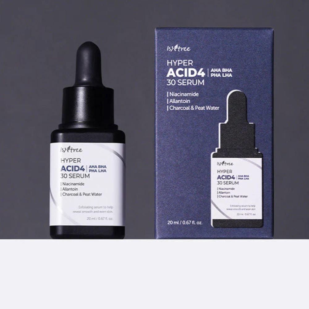 K Beauty ISNTREE Hyper Acid4 Aha Bha Pha Lha 30 Serum 20ml mit 8809800940880 Koreanische Kosmetik