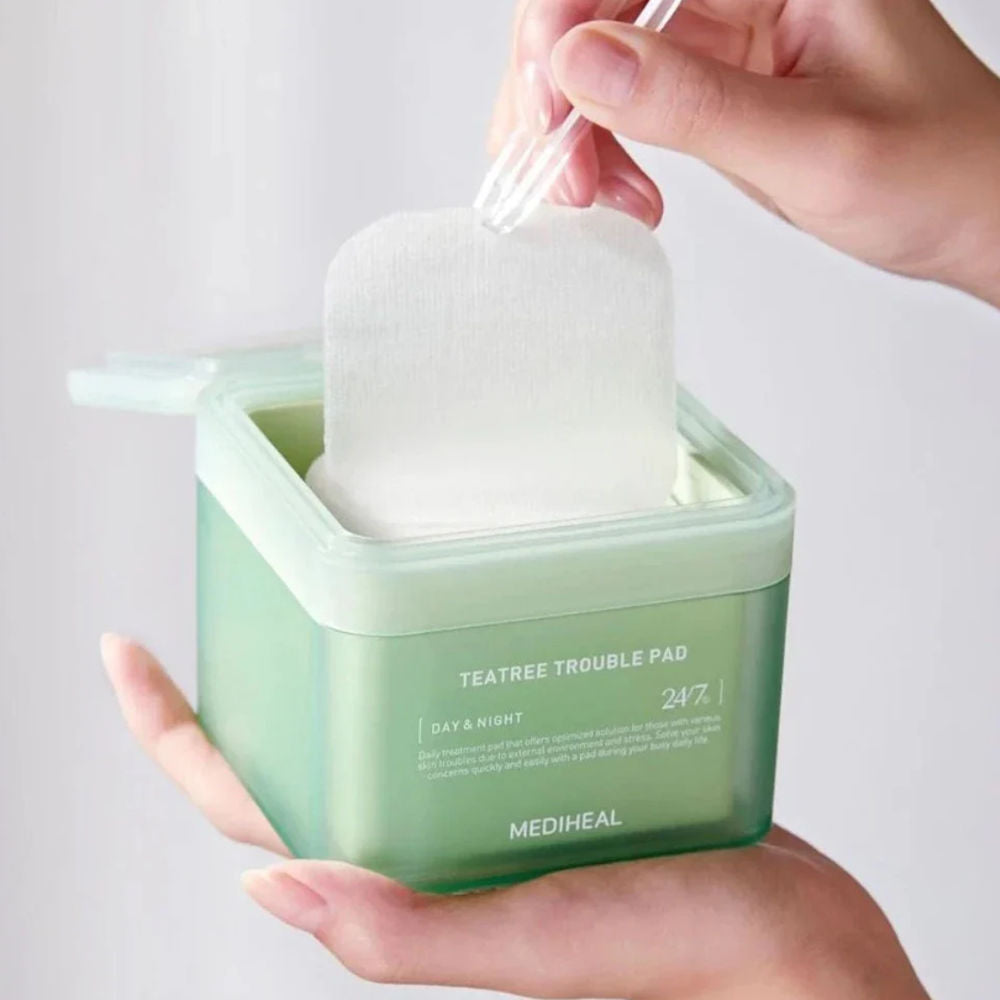Korean Skincare Mediheal Teatree Trouble Pad 100 Pads mit EAN 8809615058671 Koreanische Kosmetik K Beauty