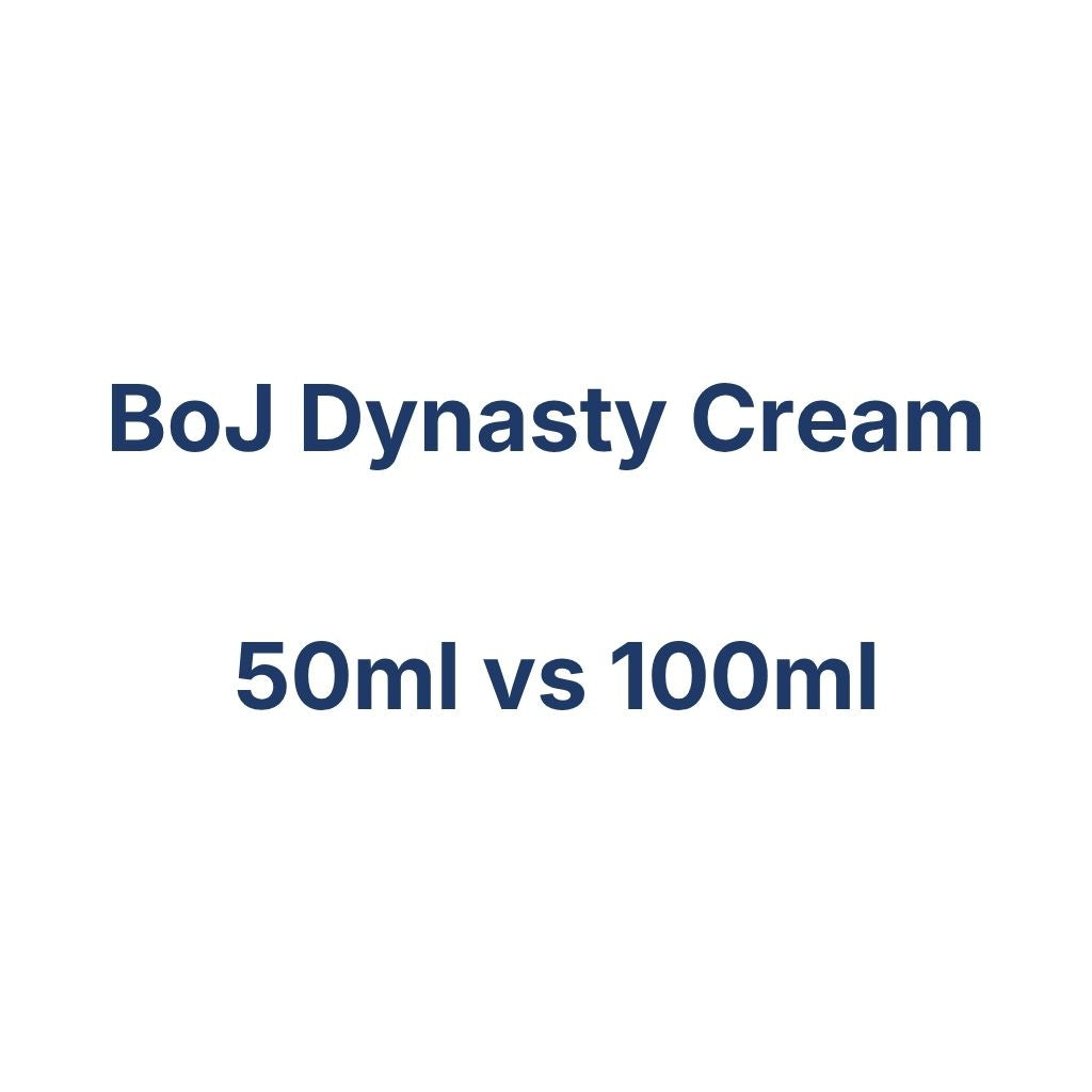 BoJ Dynasty Cream 50ml vs 100ml – K-Beauty Produktvergleich koreanische Kosmetik