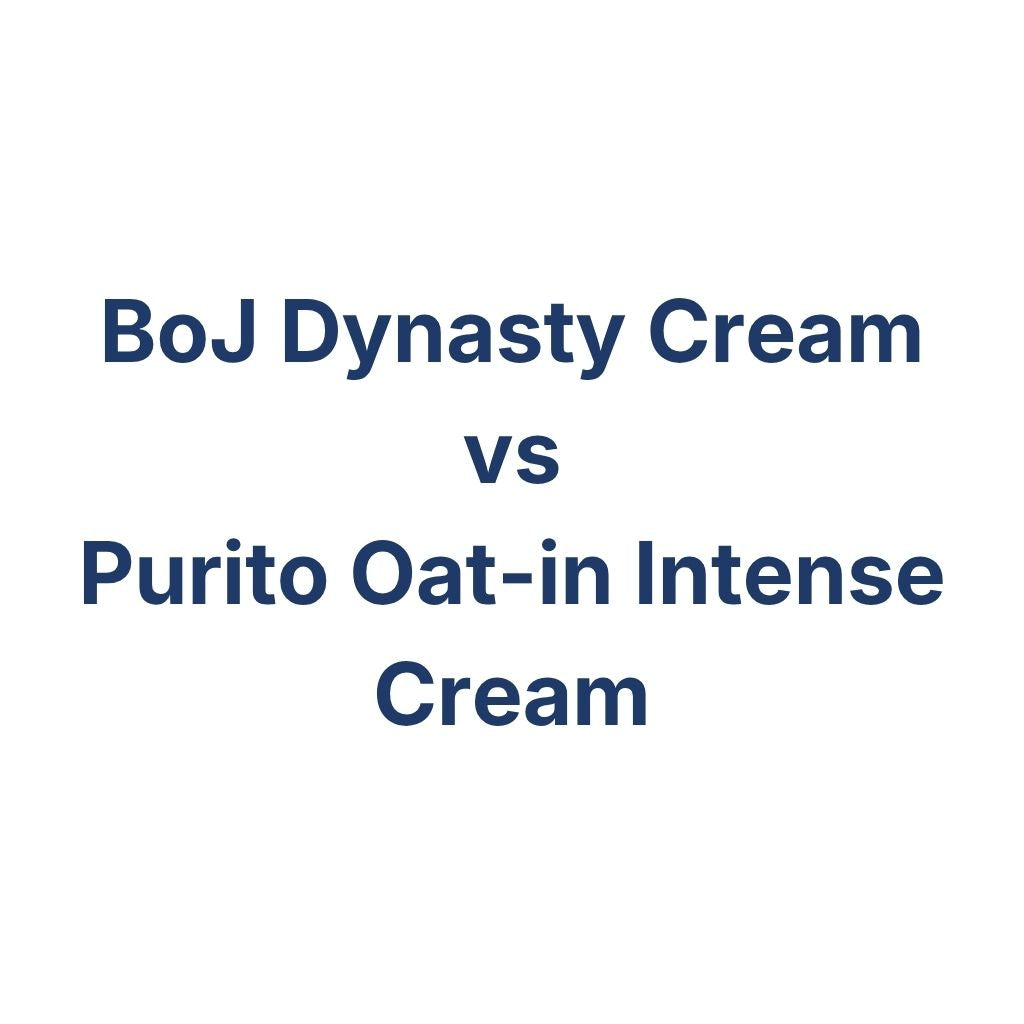 BoJ Dynasty Cream vs Purito Oat-in Intense Cream – K-Beauty Produktvergleich koreanische Kosmetik