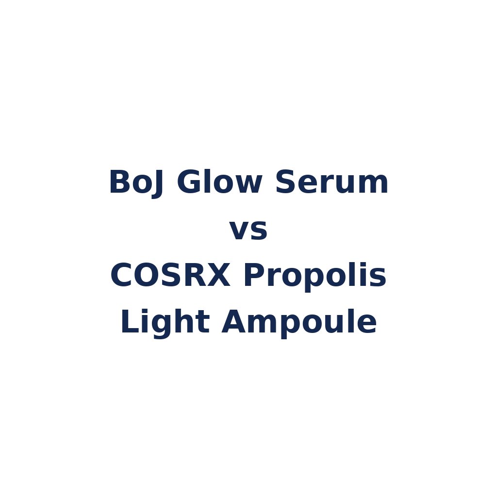 BoJ Glow Serum vs COSRX Propolis Light Ampoule – K-Beauty Produktvergleich koreanische Kosmetik