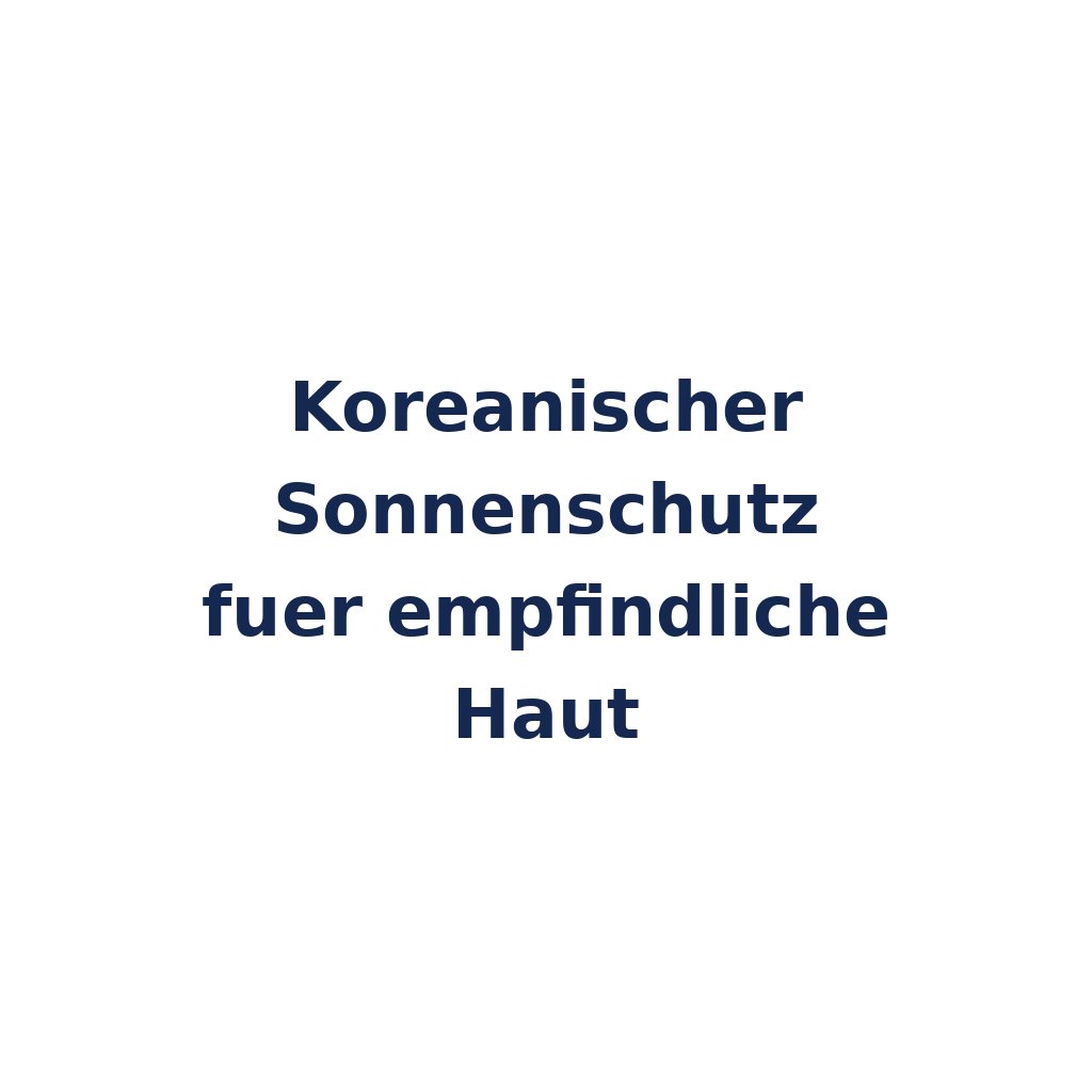 Koreanischer Sonnenschutz fuer oelige Haut
