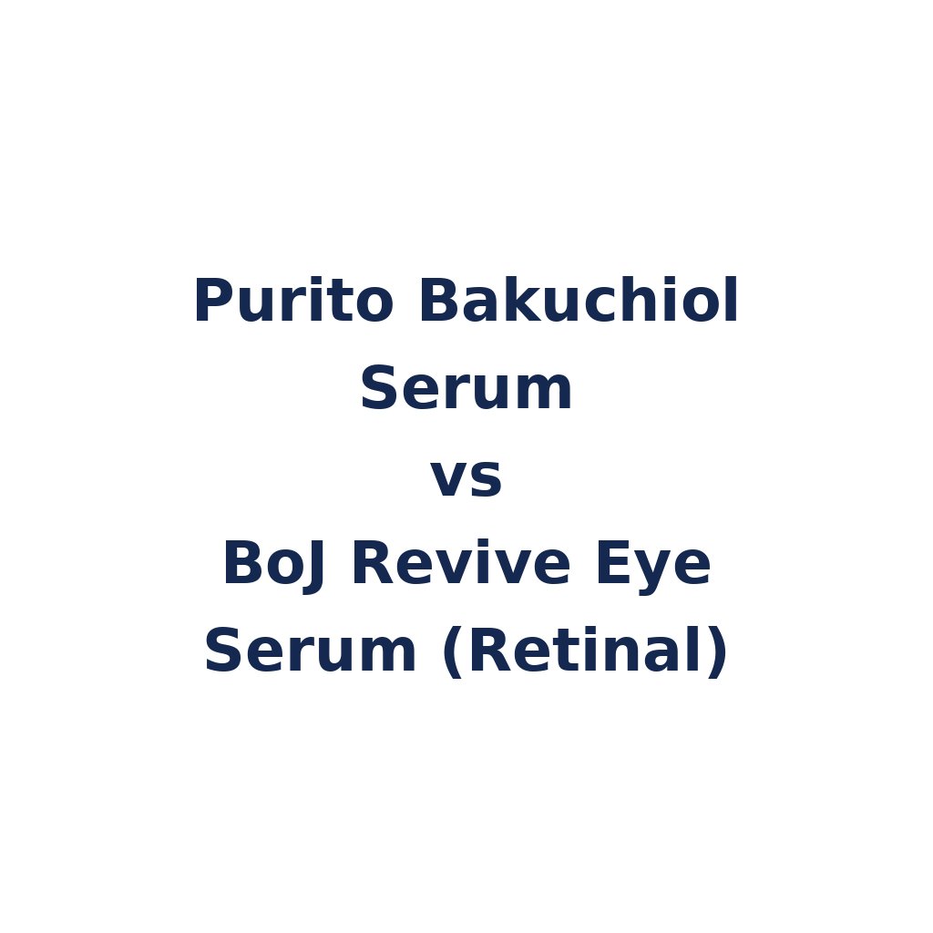Purito Bakuchiol Serum vs BoJ Revive Eye Serum (Retinal) – K-Beauty Produktvergleich koreanische Kosmetik