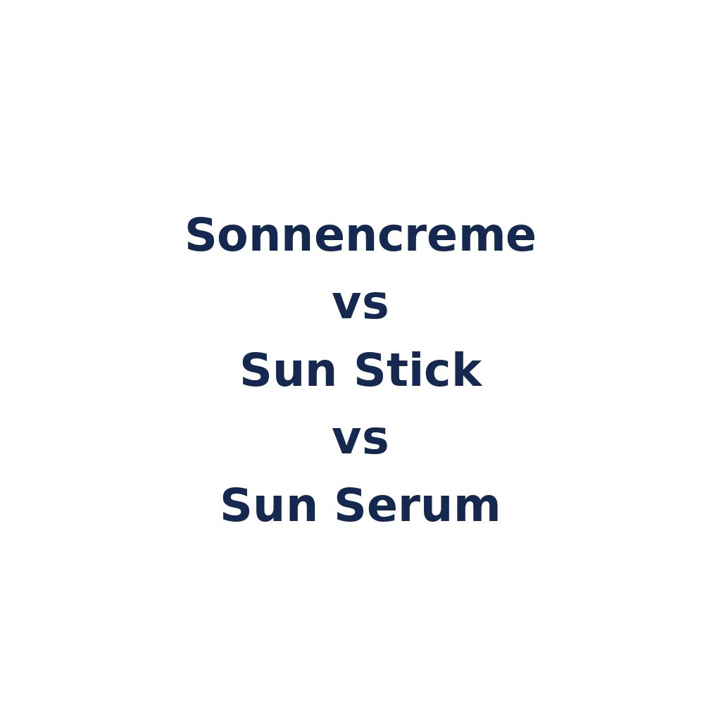 Sonnencreme vs Sun Stick vs Sun Serum – welches Format – K-Beauty Produktvergleich koreanische Kosmetik