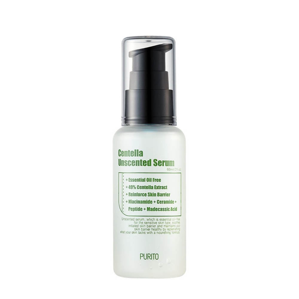 K-Beauty Purito Centella Unscented Serum 60 ml EAN 8809563100316 Korean Skincare Koreanische Kosmeti