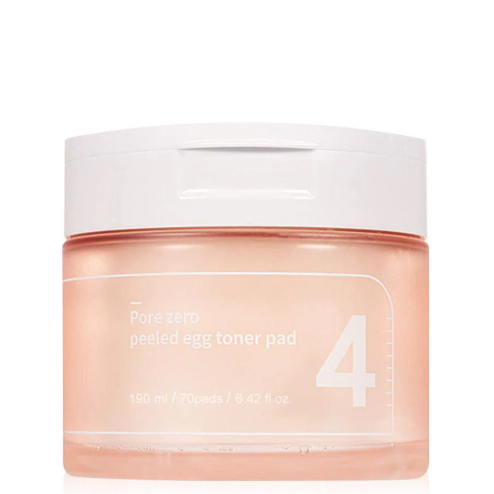 Numbuzin | No.4 Pore Zero Peeled Egg Toner Pad – 70 Pads - 190 ml