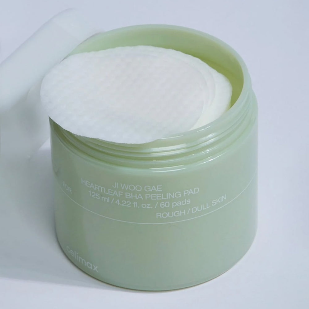Korean Skincare Celimax Jiwoogae Heartleaf BHA Peeling Pad 60 Pads mit EAN 8809463992615 K-Beauty Koreanische Kosmetik